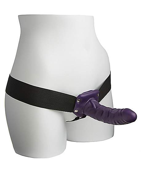 6" hollow strap-on dildo | Adjustable