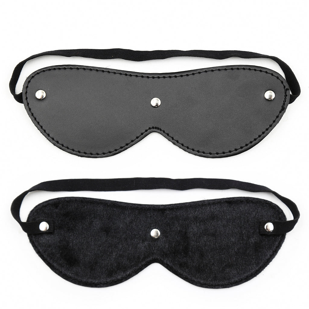 Come Closer Leather Blindfold | Mask | Velvet Back | Universal Size