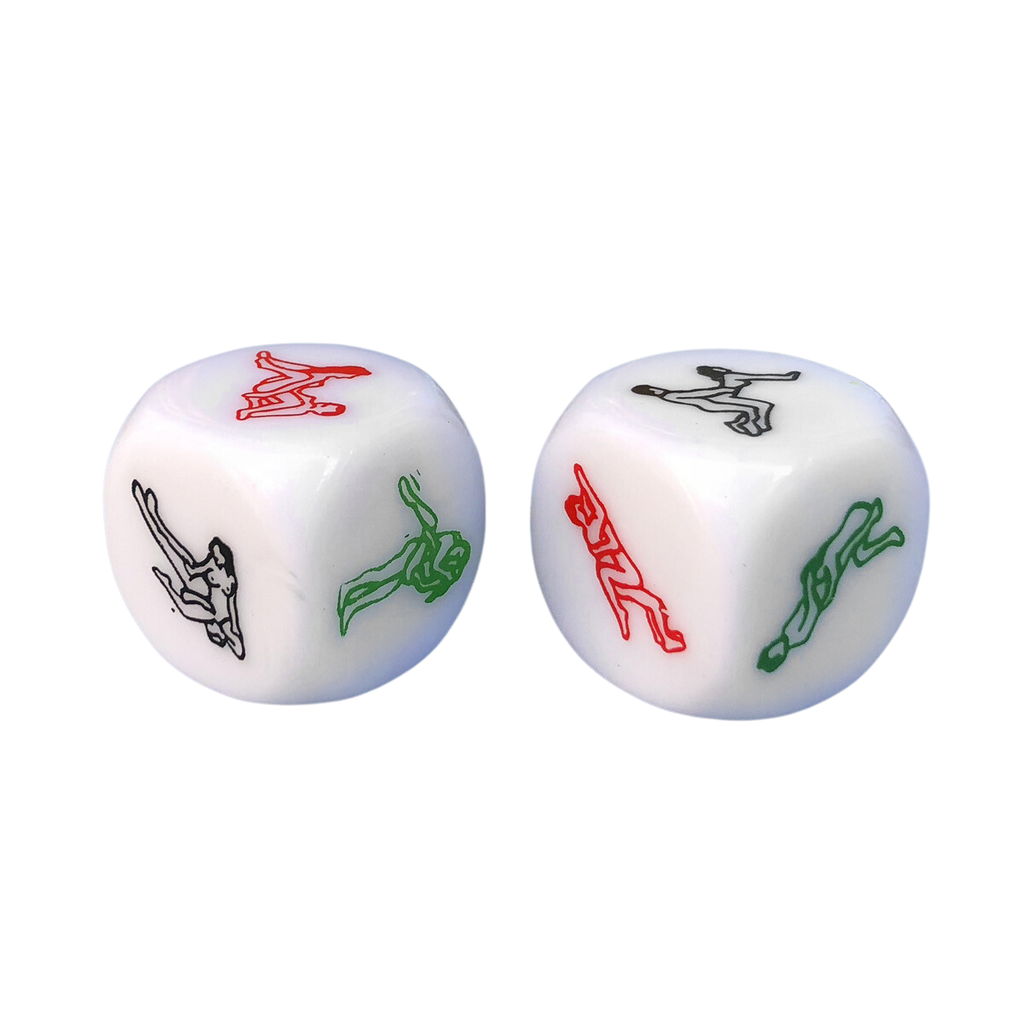 6 Sided Adult Dice | White | Games