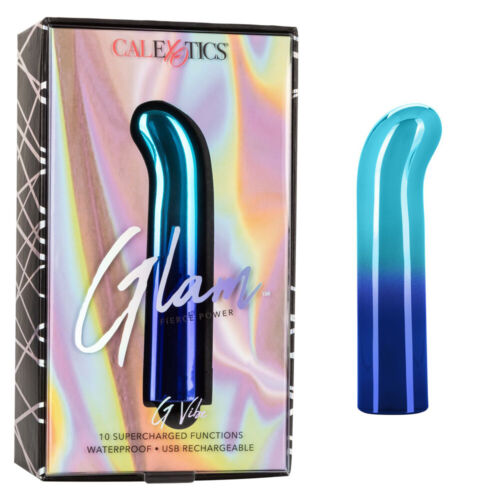 CalExotics Glam G Vibe Blue | Rechargeable G-Spot Vibrator | 10 Modes