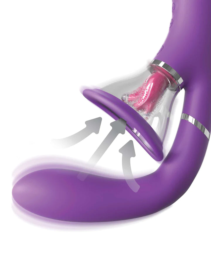 Her Ultimate Pleasure Pro | 4 Powerfull Motors | 10 Modes | Silicone Tongue | G Spot