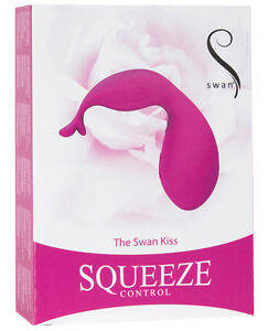 Squeeze-Me The Swan Kiss Vibrator | Pink