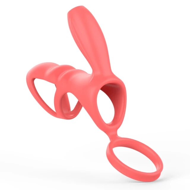 Couples Vibrating Dual Cock Ring | Scrotum Sling | Clitoral Stimulator