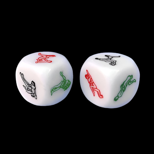 6 Sided Adult Dice | White | Games