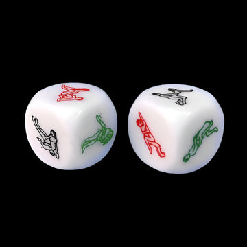 6 Sided Adult Dice | White | Games
