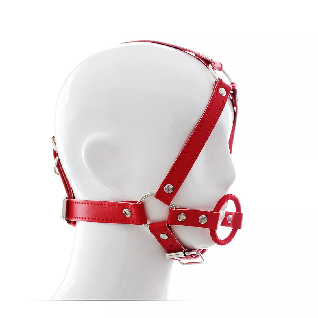 Head Harness Mouth Gag O-Ring Panel | Adjustable | Fetish | Unisex