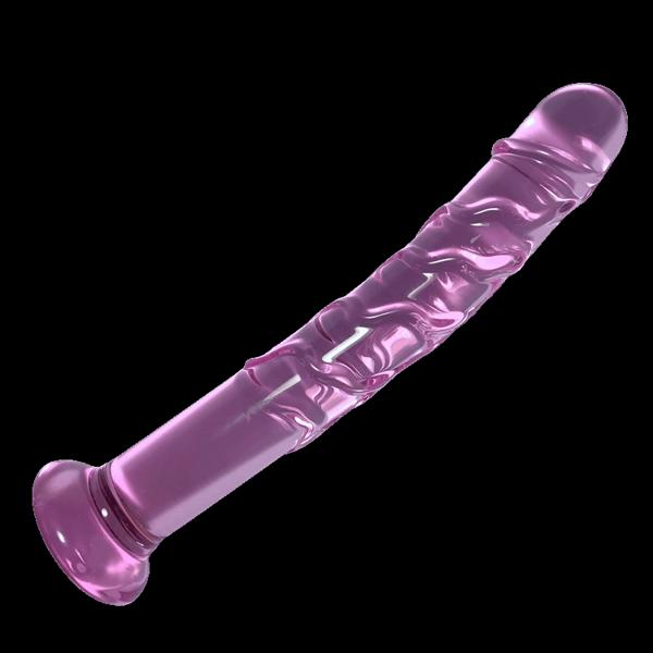ICICLES Fetish Glass Dildo Super Slim Lux 7.5" | Fire & Ice | Light Pink | G Spot