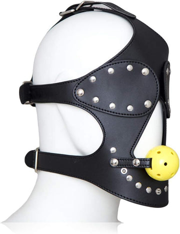 Head Harness Mouth Gag | With Ball | Adjustable | Fetish | Unisex