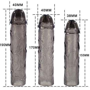 Silicone Penis Extender | Multi Pack | Smoke Crystal | Sleeve | Climax…