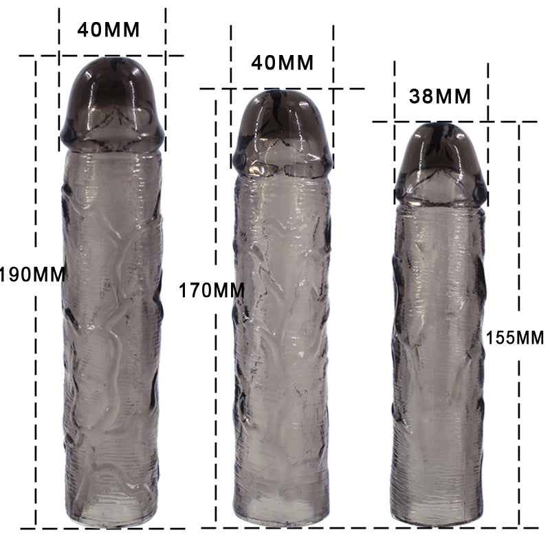Silicone Penis Extender | Multi Pack | Smoke Crystal | Sleeve | Climax…