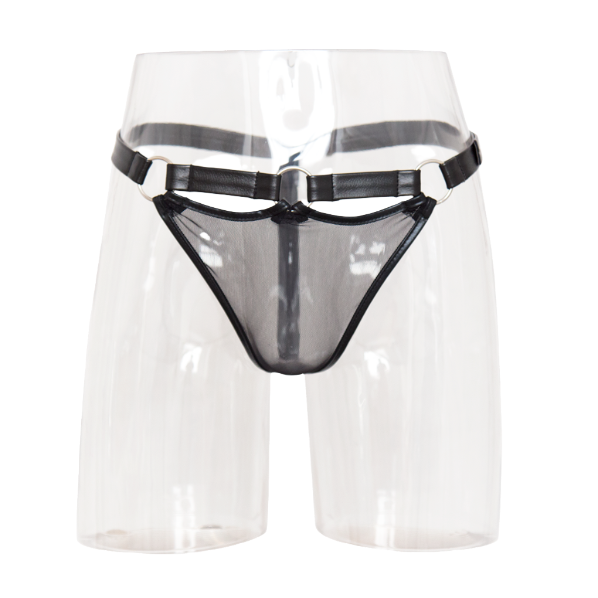 Kink See Me Sexy Leather Thong  | Adjustable OS | Thong
