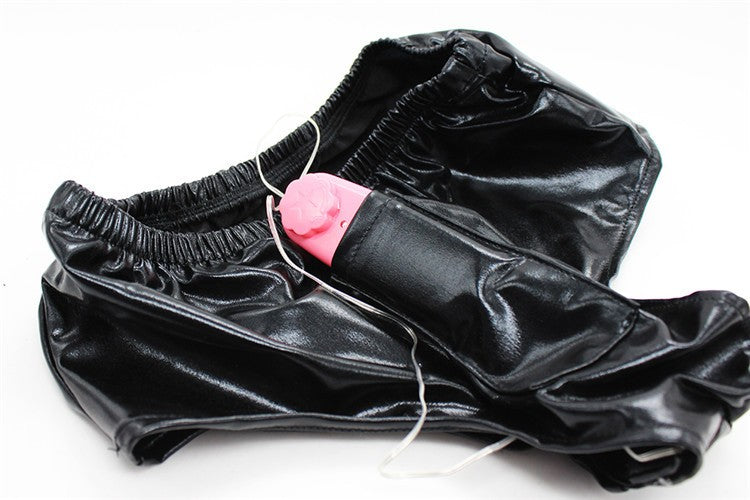Come Closer Unisex Naughty Panty | Wet Look PVC | Vibrating Plug