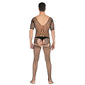 Sexy Fishnet | Open Crotch | Short Sleeve | Full Body Stocking