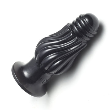 Spiral Anal Butt Plug | Prostate Stimulator | Soft | Black
