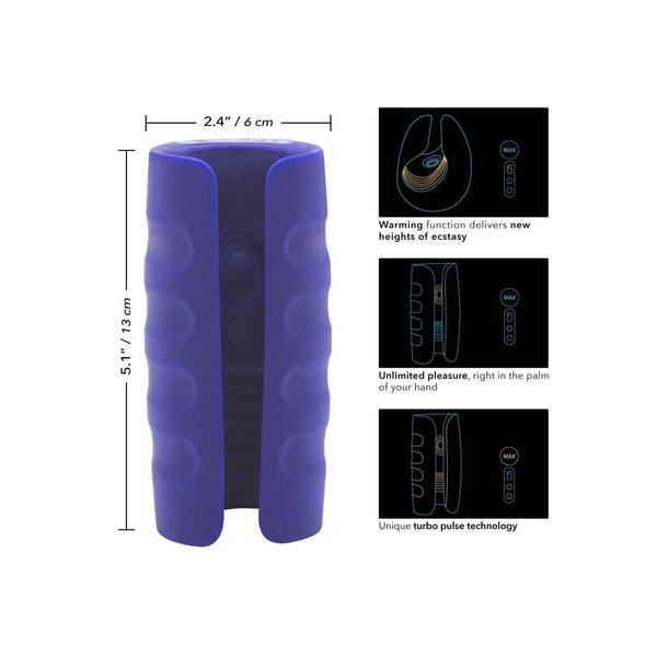 Heating Turbo Stroker | Squeeze Masturbator | 3 Pulsations | 6 Modes |…