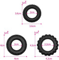 3 Piece Tyre Cock Ring Set | Black | Stretchy | Strong Erection https://www.mysexshop.co.za/