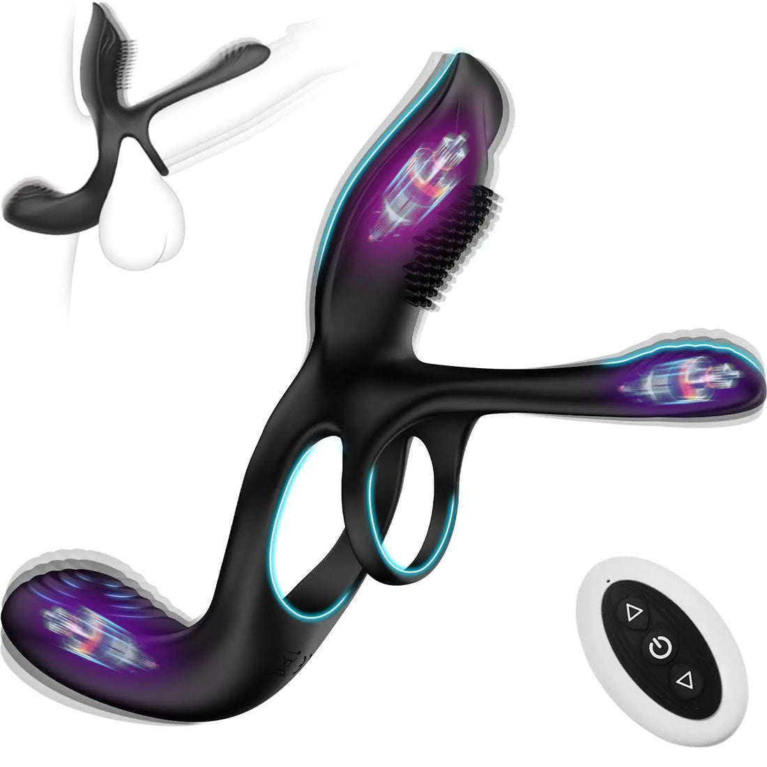 3 Way Lover Vibrating Cock Ring | 2 Motors | Clitoral & Anal Massager | Extra Girth https://www.mysexshop.co.za/