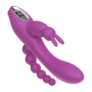 Orgasmic Purple Rabbit Vibrator | Clit Stimulator | Anal Beads  | USB