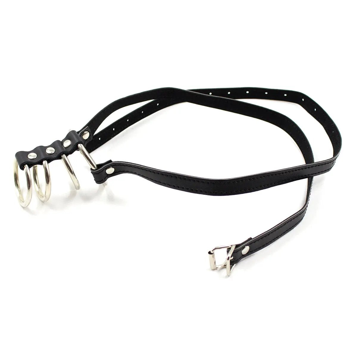 4 Gates Of Hell Cock Ring With Strap | 4 Rings | Fetish | Black | Adjustable https://www.mysexshop.co.za/