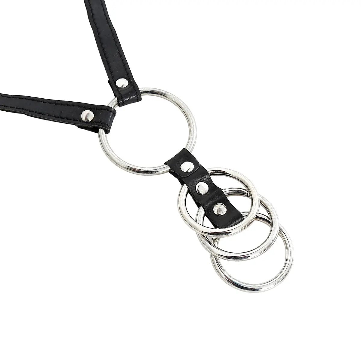 4 Gates Of Hell Cock Ring With Strap | 4 Rings | Fetish | Black | Adjustable https://www.mysexshop.co.za/