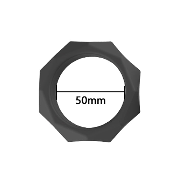 Colt Series Diamond Tyre 3 Piece Cock Ring Set | Silicone Combo | Black | Stretchy