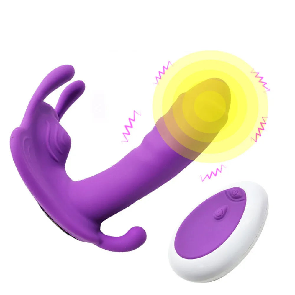 Wearable Butterfly Dildo | Remote Control | USB