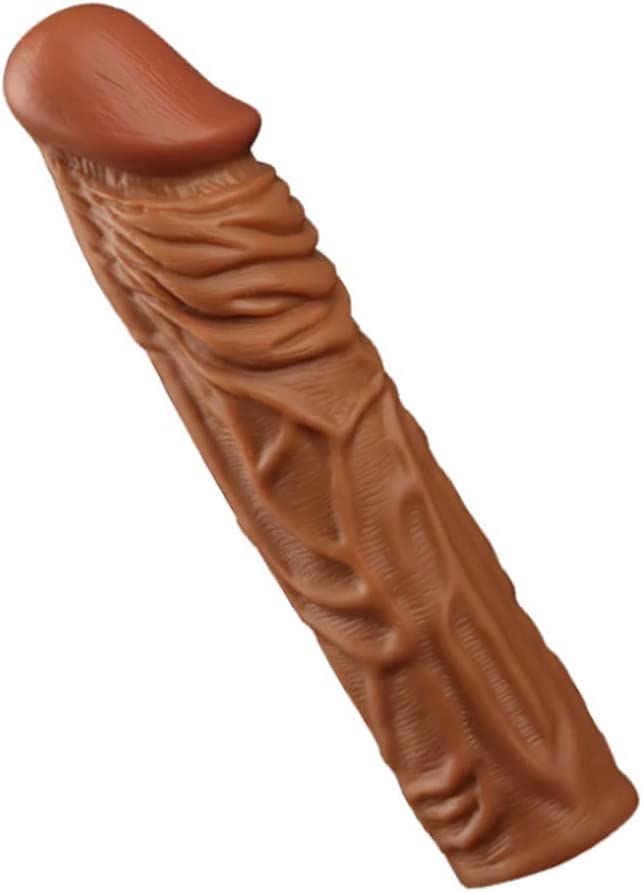 Penis Extension De Lux Brown 19cm | Girth 3.6 | Liquid Silicone | Peni…
