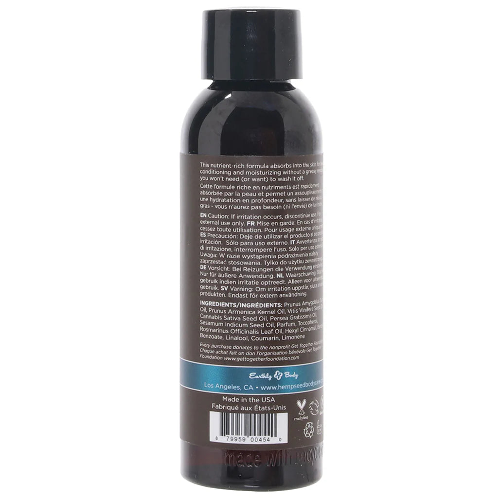 Moroccan Night | Hemp Seed Massage Oil | 60ml Earthly Body