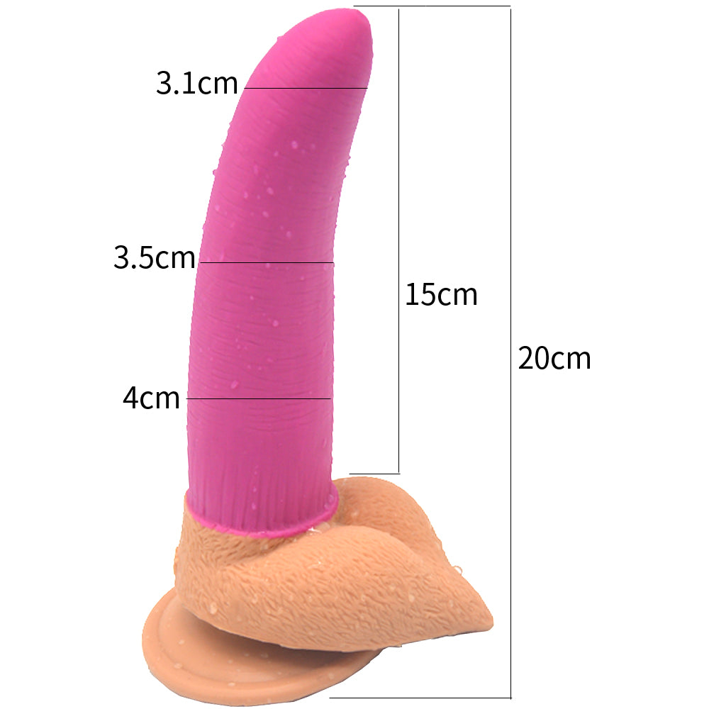 FAAK 2 Tone Dildo 7.8 " | Premium Silicone | Suction Cup | Super Flexible Bend