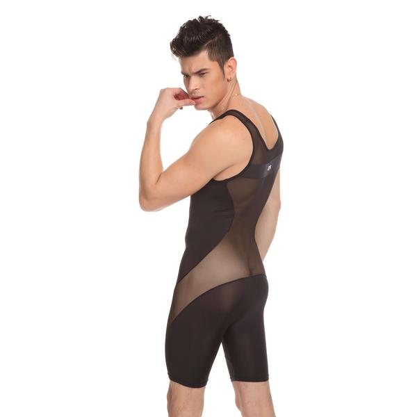 Jok Jump Suit | Black | Stretchy |  Fine Mesh
