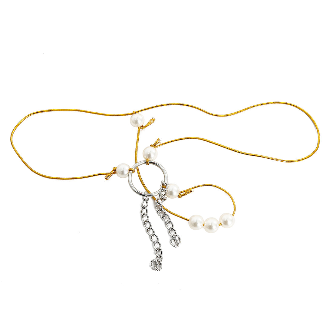 Erotic Women Pearl G-String With Silver Tassel | Fetish | Lingerie