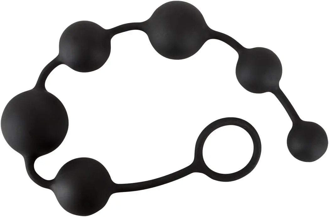 6 Balls Anal Butt Plugs| Silicone | Black Calexotics