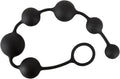 6 Balls Anal Butt Plugs| Silicone | Black Calexotics