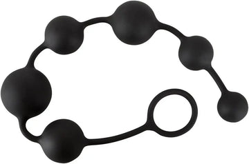 6 Balls Anal Butt Plugs| Silicone | Black Calexotics