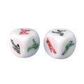 6 Sided Adult Dice | White | Games Pipedream