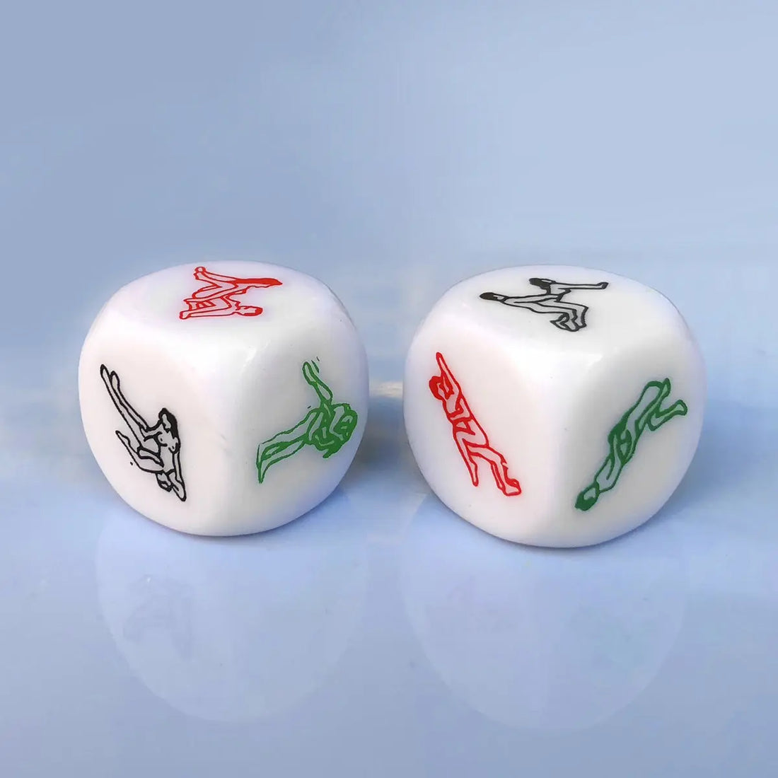 6 Sided Adult Dice | White | Games Pipedream