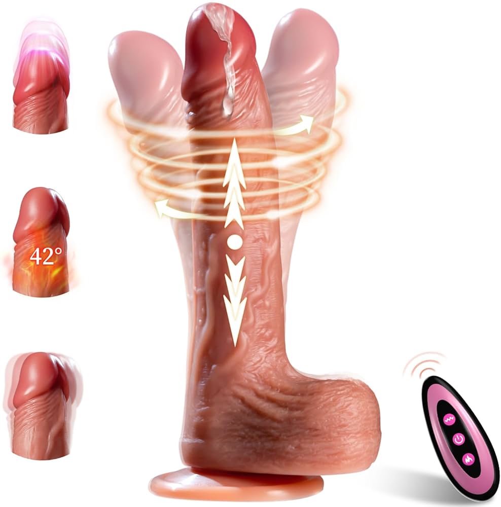 9" Realistic Thrusting Dildo | Remote Control | Heating | USB