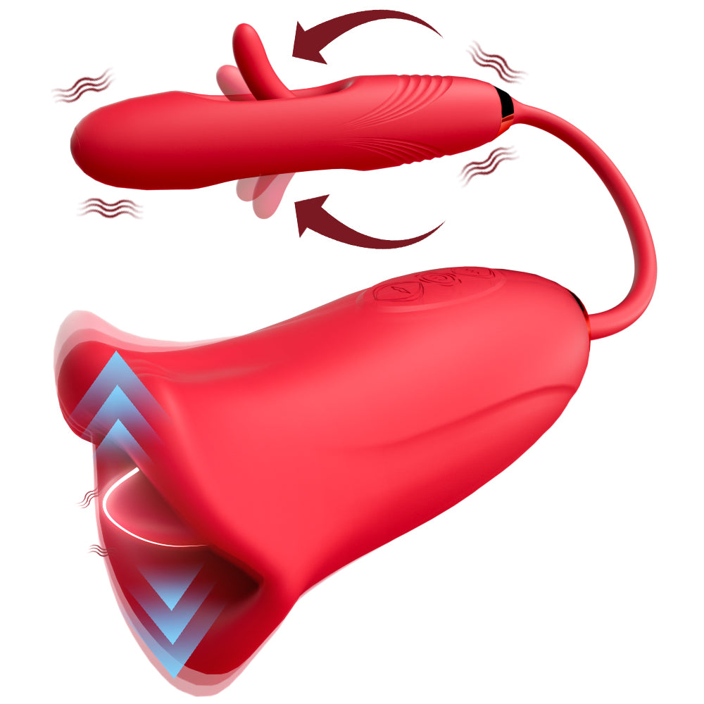 Redhot Orgasmic 2 In One Sucker | Thrusting G Spot | Clitoral & Vagina Vibrator | USB