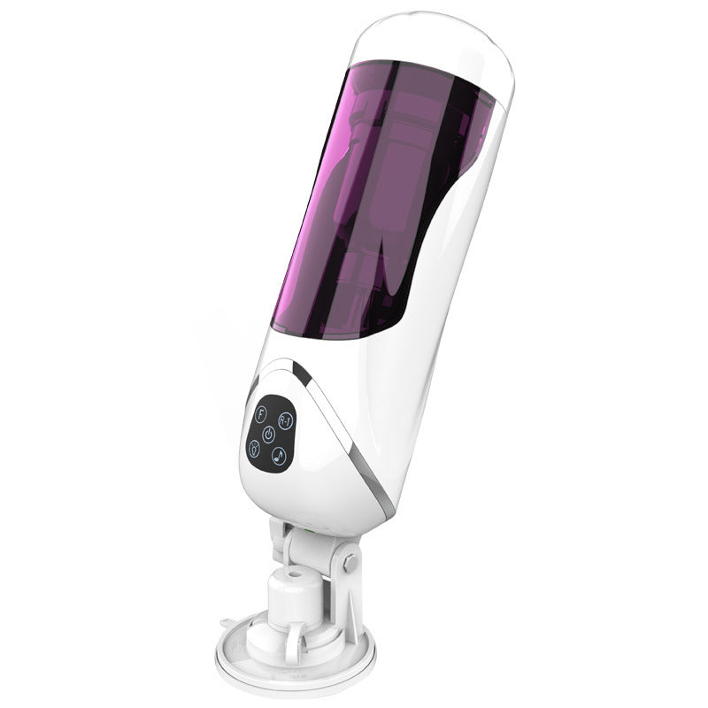 Automatic Deep Throat Masturbator | Purple | Telescopic | Handsfree Su…