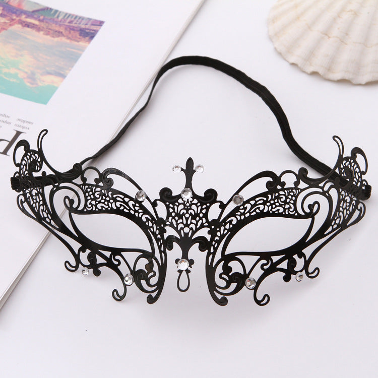 Come Closer Exquisite Black Venetian Mask | Metal | Lightweight | Bend…