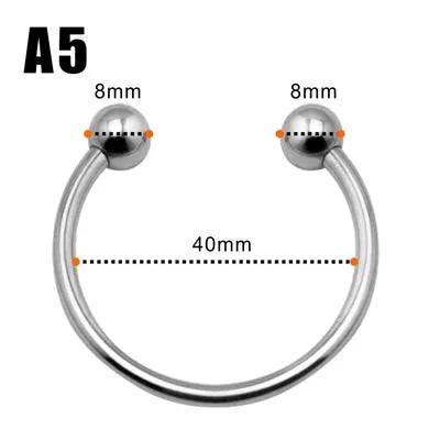 A5 Fetish Penis Glans Ring | Chrome | Delay Ejaculation | 45mm Come Closer
