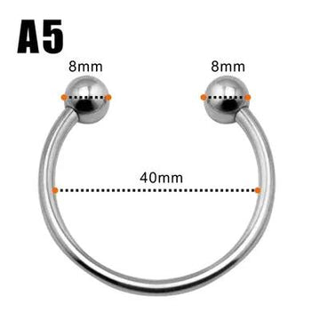 A5 Fetish Penis Glans Ring | Chrome | Delay Ejaculation | 45mm Come Closer