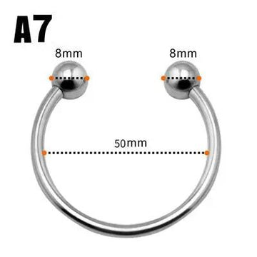 A7 Chrome Fetish Penis Glans Ring | Delay Ejaculation | 50mm Come Closer