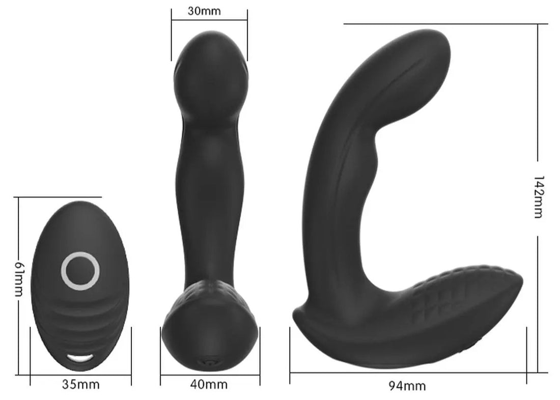 Aaron Prostate Massager | Ergonomic | Enhanced P-Spot | Remote Control Come Closer