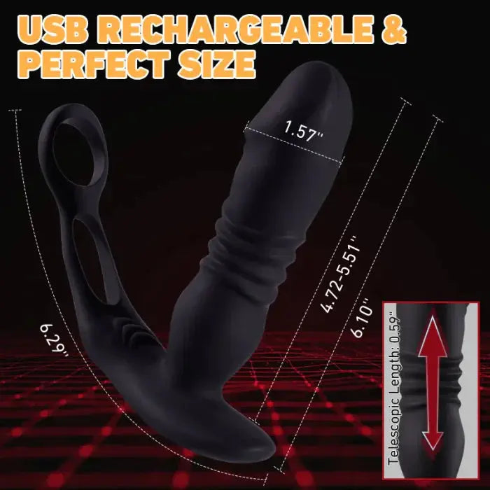 Allure 3 In 1 Remote Control | Prostate Massage | Anal Vibrator| Cock Ring Come Closer