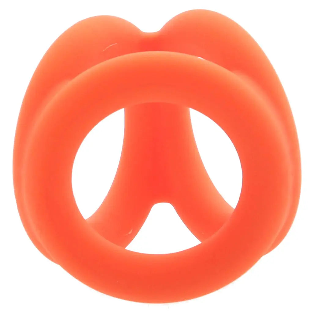 Alpha Liquid Silicone Tri-Ring | Orange | Stretchy | Comfortable Calexotics