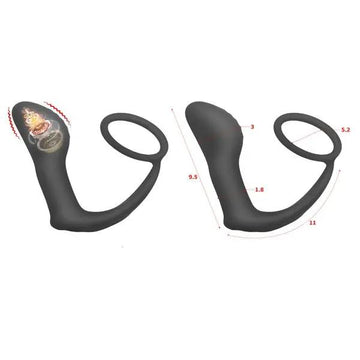 Ass Gasm Vibrating Cock Ring | Anal Plug | USB Anal Fantasy