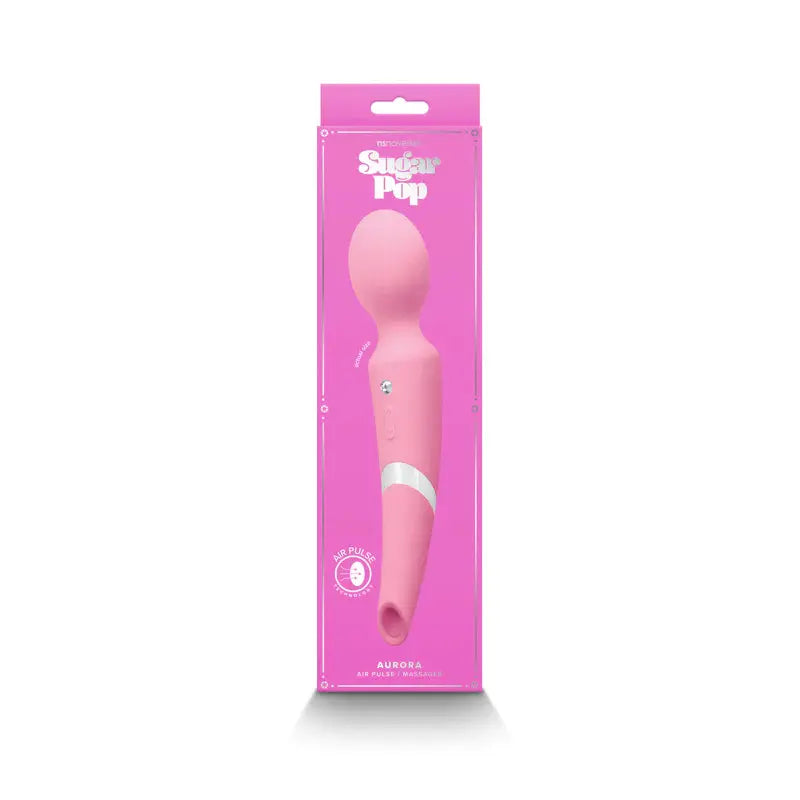Aurora | Air Pulse Massager | 2 in 1 | Pink | Rechargeable | 10 Functi…