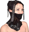 BDSM Mask Muzzle & Belt Set | PU leather | Fetish | Adjustable Come Closer