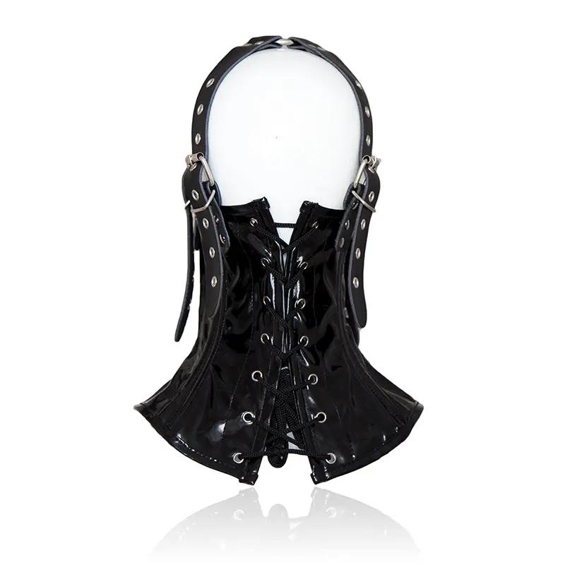 BDSM Mask Muzzle & Belt Set | PU leather | Fetish | Adjustable Come Closer